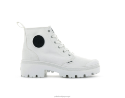 mulheres Palladium estrela branca sarja palabase botas 24PRD260