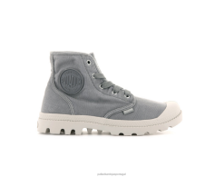 mulheres Palladium flanela cinza wopampa oi botas 24PRD253