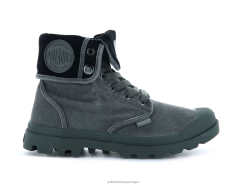 mulheres Palladium metal/preto vacilante botas 24PRD240