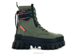 mulheres Palladium noite verde-oliva bota revolta tx botas 24PRD236