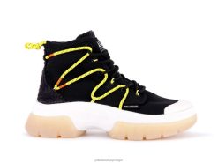 mulheres Palladium preto/marshmallow pallawave amarre sapato 24PRD292