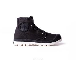 mulheres Palladium preto/marshmallow wopampa oi botas 24PRD267