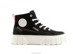 mulheres Palladium preto pallatower oi sapato 24PRD286