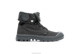 mulheres Palladium preto vacilante botas 24PRD269