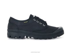 mulheres Palladium preto Wopallabrousse Oxford sapato 24PRD318