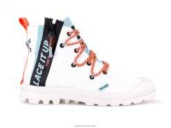 unissex Palladium estrela branca pampa lite renda-o botas 24PRD42