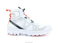 unissex Palladium estrela branca viagem lite plus aventura botas 24PRD58