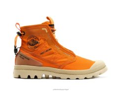 unissex Palladium laranja pampa travel lite botas 24PRD1