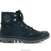 unissex Palladium preto cera de pampa botas 24PRD82