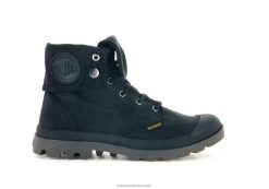 unissex Palladium preto cera de pampa botas 24PRD82