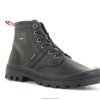 unissex Palladium preto couro pallabrousse 75º botas 24PRD23