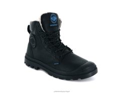 unissex Palladium preto manguito esporte pampa wps botas 24PRD122