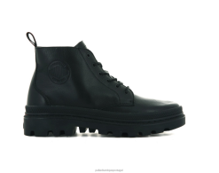 unissex Palladium preto pallatrooper hi-2 botas 24PRD76