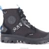unissex Palladium preto pampa x destino botas 24PRD34