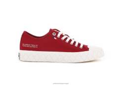 unissex Palladium salsa vermelha lona palla ace sapato 24PRD182