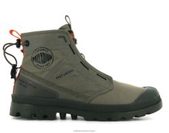 unissex Palladium verde escuro pampa travel lite botas 24PRD96